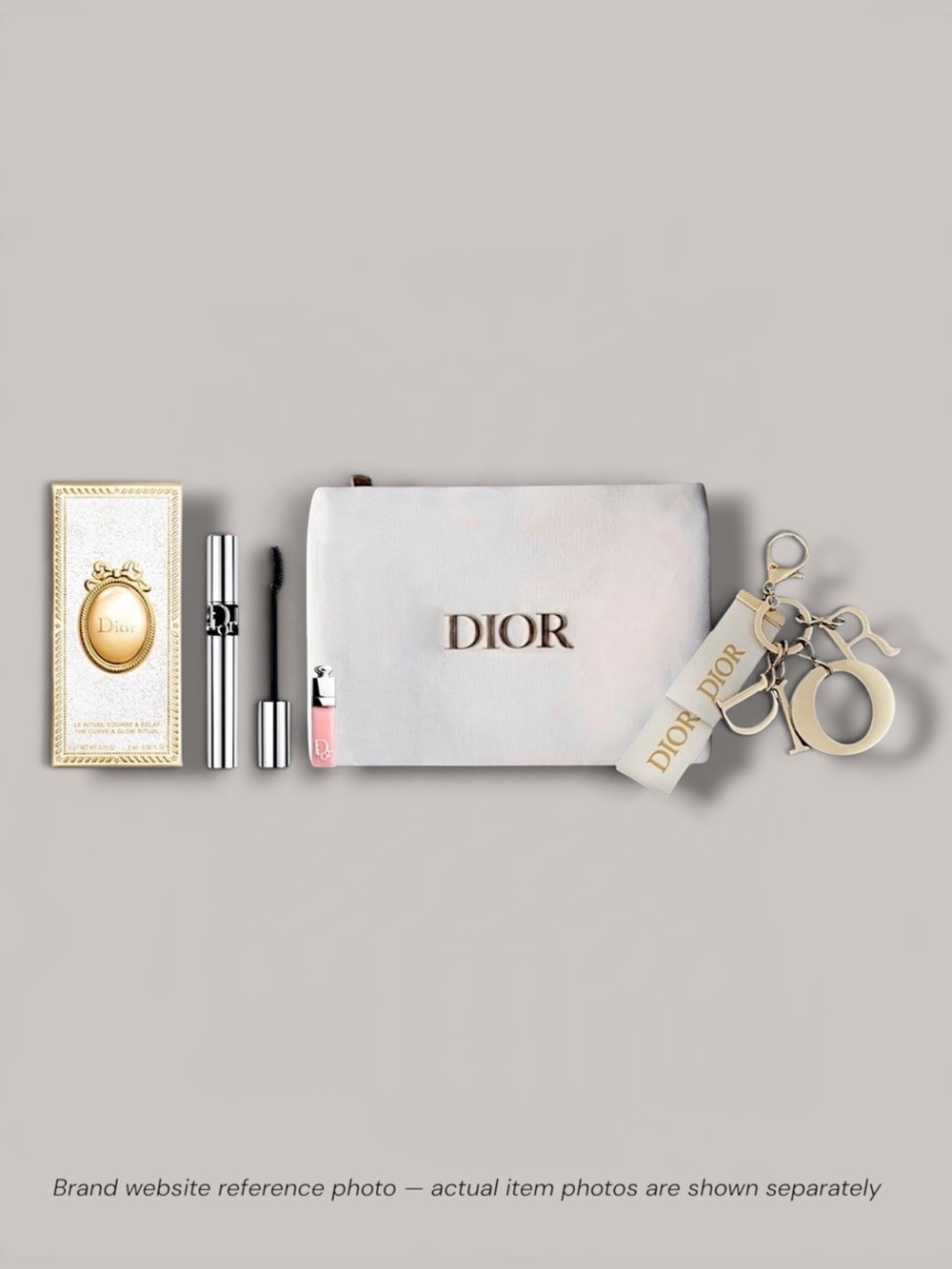 Dior GWP Beauty Pouch, Charm & Curve & Glow Ritual Gift Bundle w/ Boxes